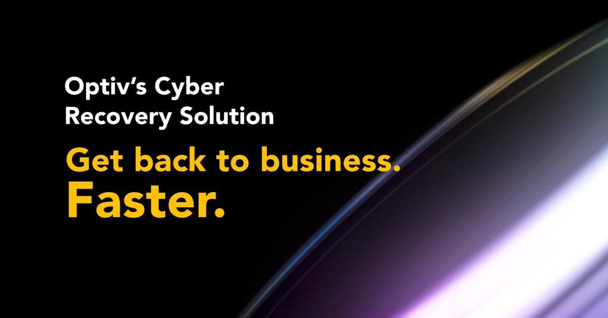 The Cyber Recovery Solution Story | Optiv