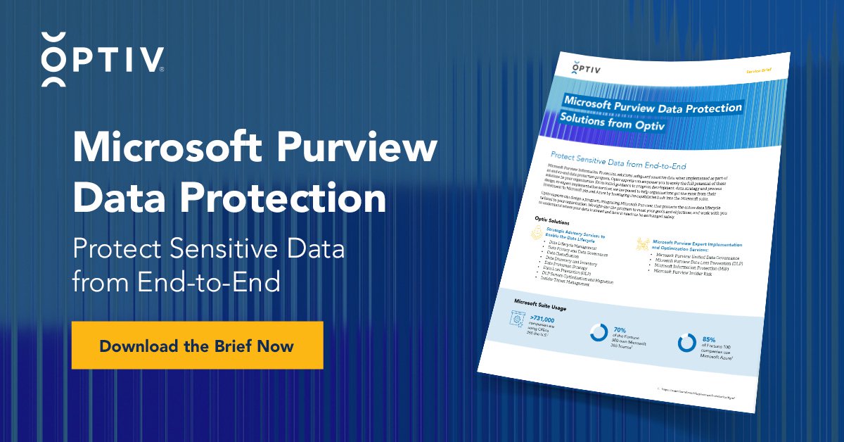 Microsoft Purview Data Protection Service Brief | Optiv