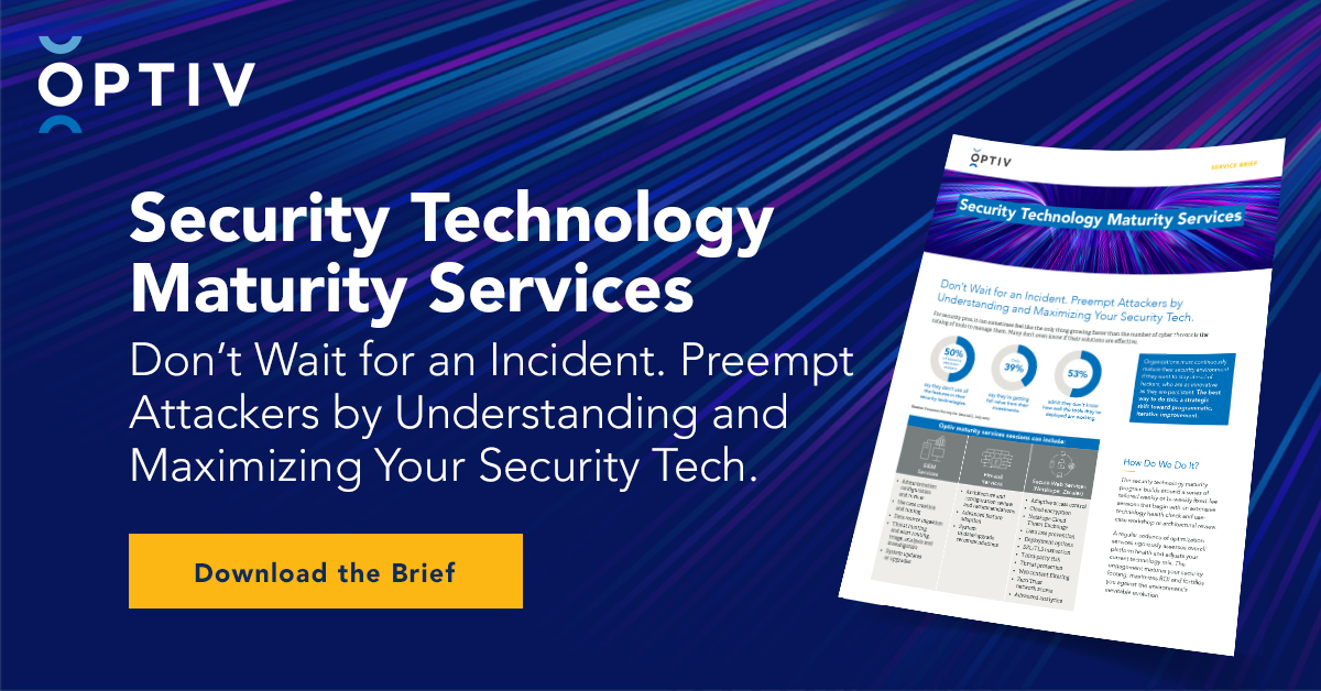 Security Technology Maturity Services | Optiv