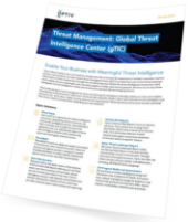 Threat management: Global threat intelligence center (gTIC); Optiv service brief