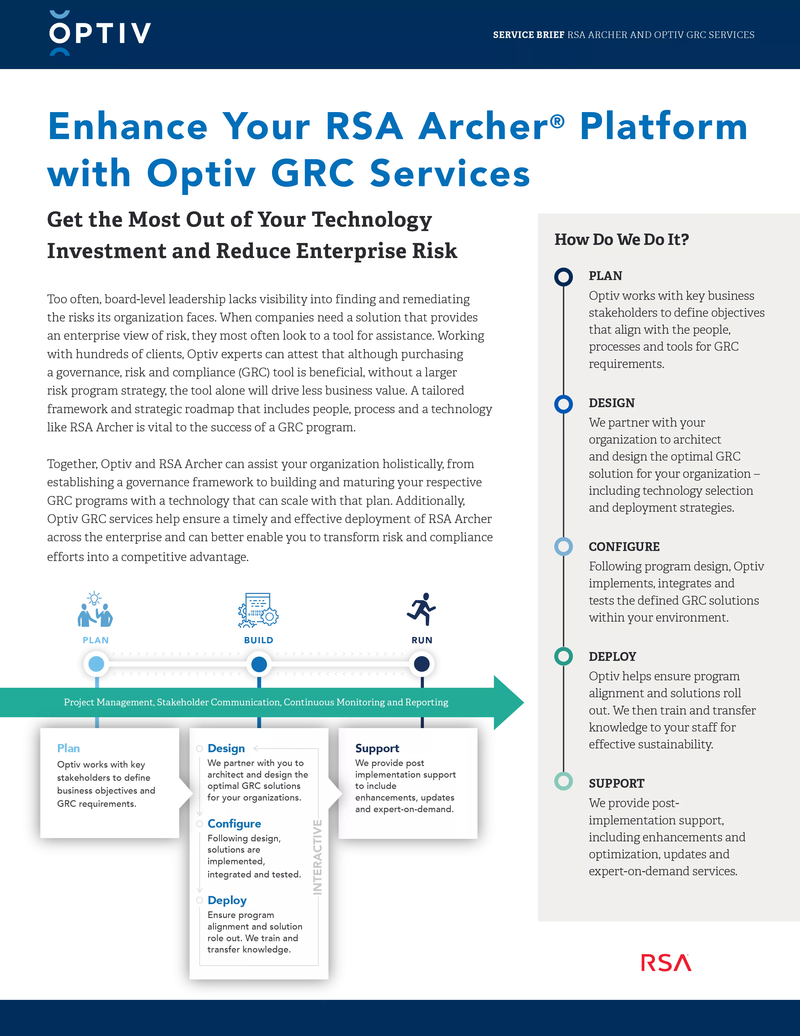 Optiv GRC and RSA Archer Service Brief-cover